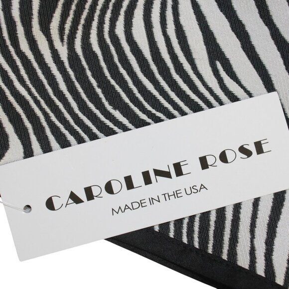 Caroline Rose Zebra Vibe Black Natural Long Sleeve Open Front Jacket Size Large - Picture 10 of 10